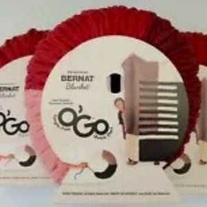 3 ROLLS Shiraz Bernat Blanket O'Go Yarn